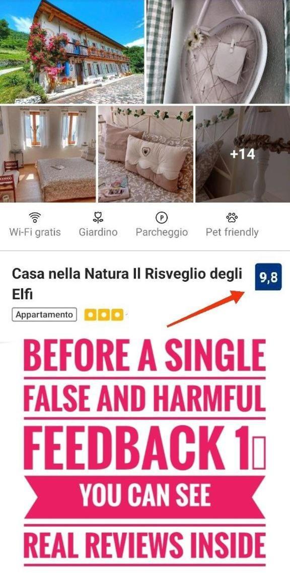 Casa Nella Natura Il Risveglio Degli Elfi ペダヴェーナ エクステリア 写真